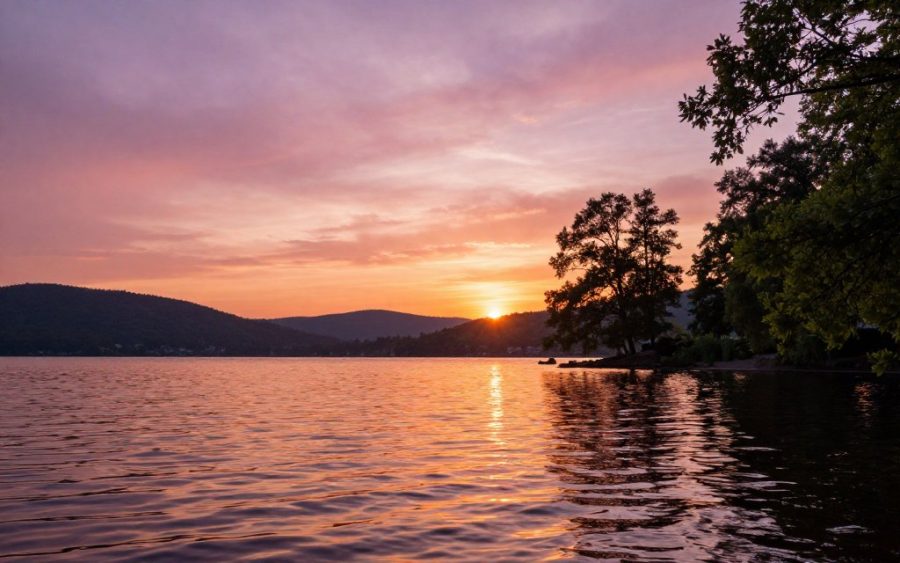 Zachód słońca w Nysie: magiczne chwile nad jeziorem